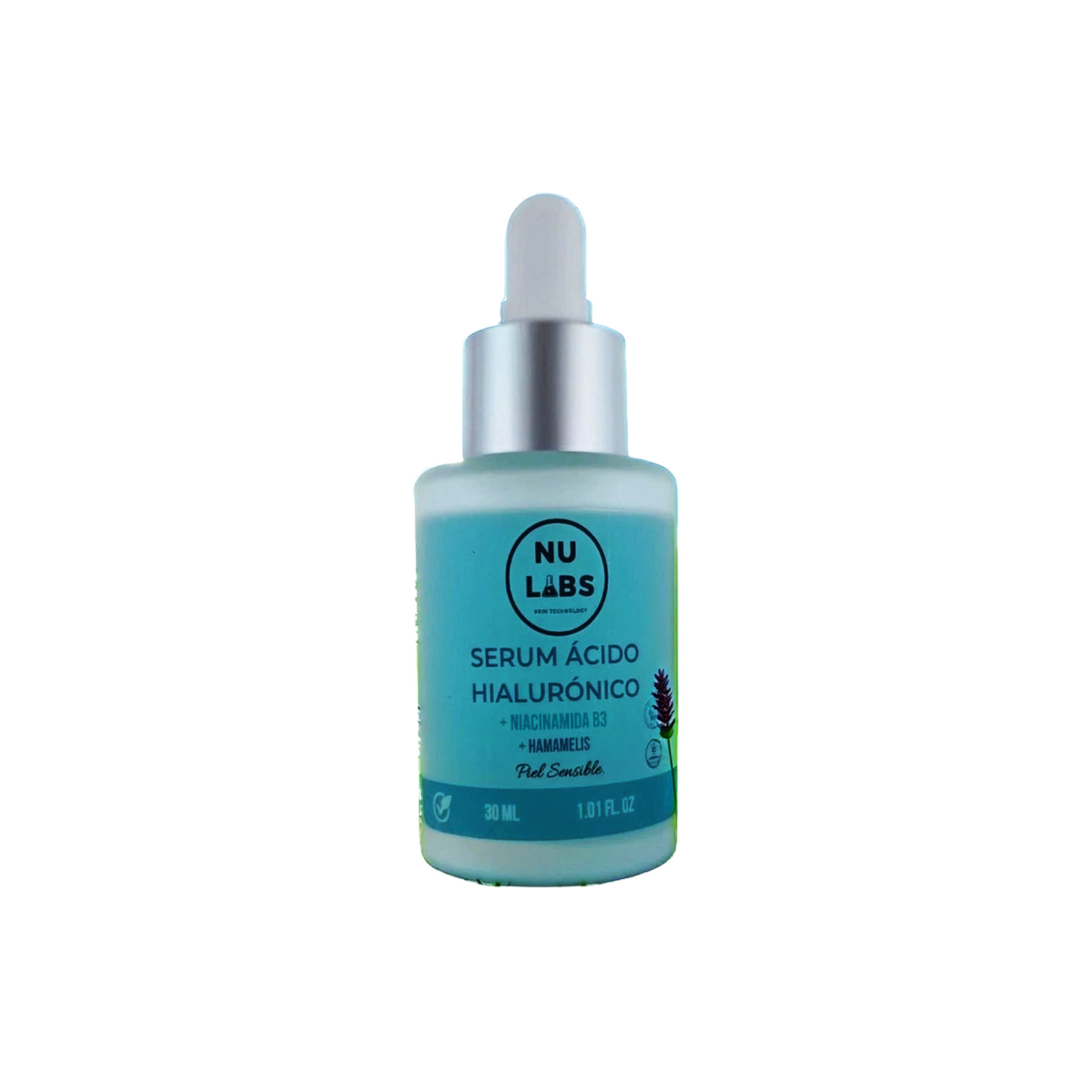Sérum Facial Niacinamida B3 y Ácido Hialurónico – Hidratante Antiarrugas para Piel Sensible – Suero Facial Antiedad con Aloe Vera y Hamamelis – NU LABS 30 ml