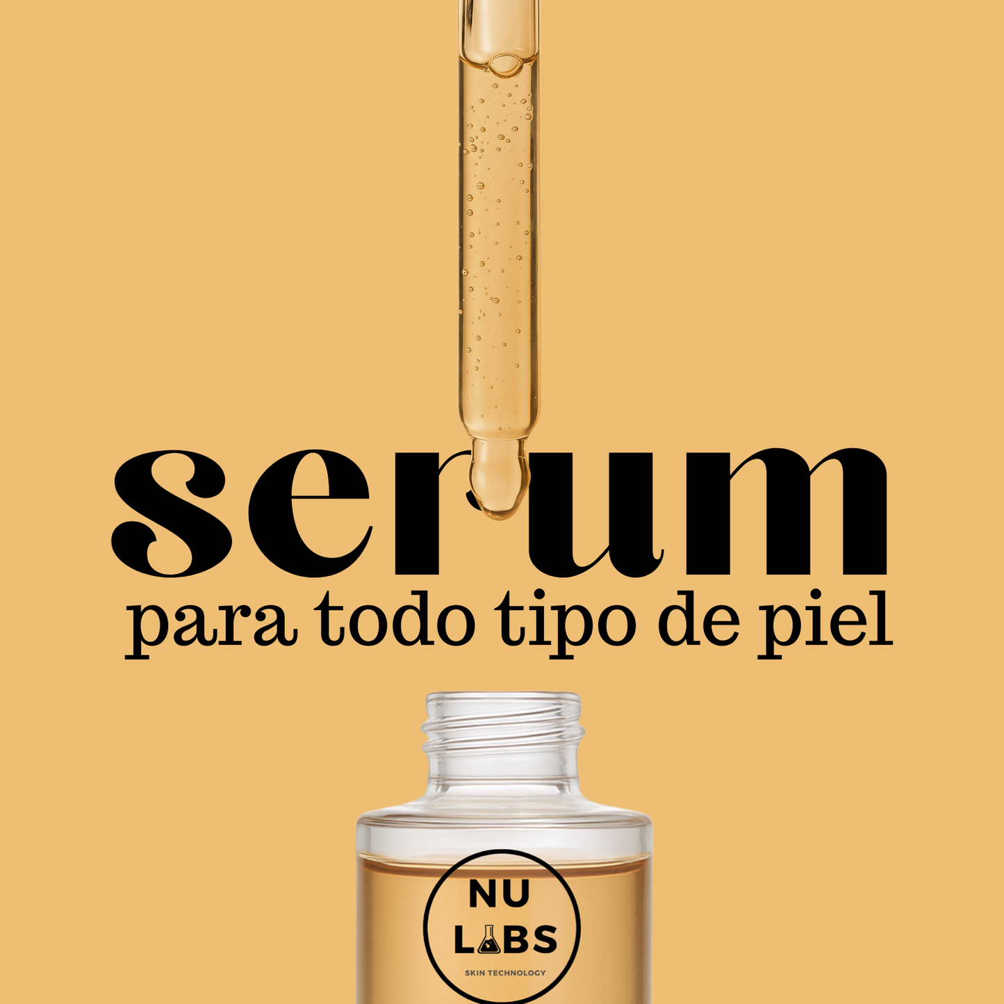 Nu Labs Sérum Facial con Ácido Hialurónico y Vitamina C, Unificador de Tono, 30 ml