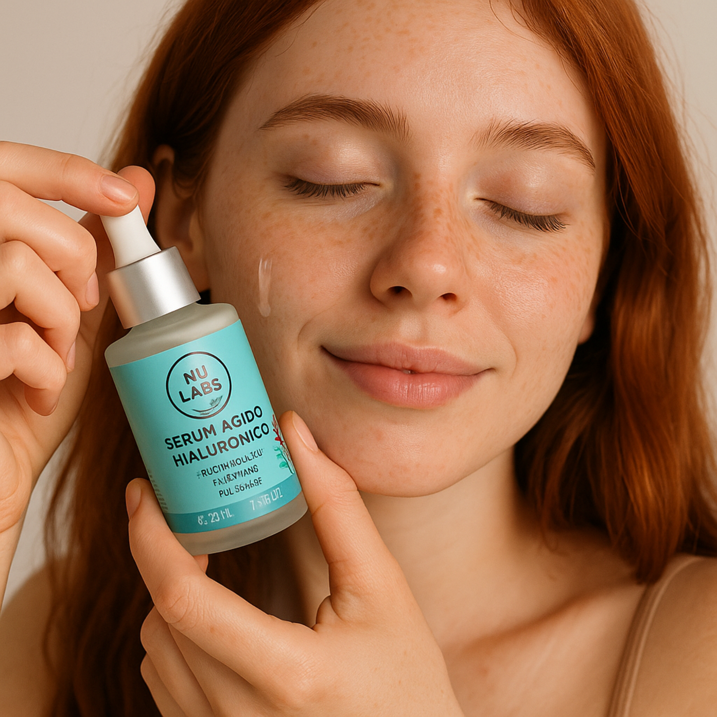 Sérum Facial Niacinamida B3 y Ácido Hialurónico – Hidratante Antiarrugas para Piel Sensible – Suero Facial Antiedad con Aloe Vera y Hamamelis – NU LABS 30 ml