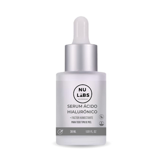 Nu Labs Serum Facial Ácido Hialurónico 30ml – Hidratante Profundo + Factor Humectante + Efecto Glow + Mejora Elasticidad + Piel Suave y Radiante – Todo Tipo de Piel