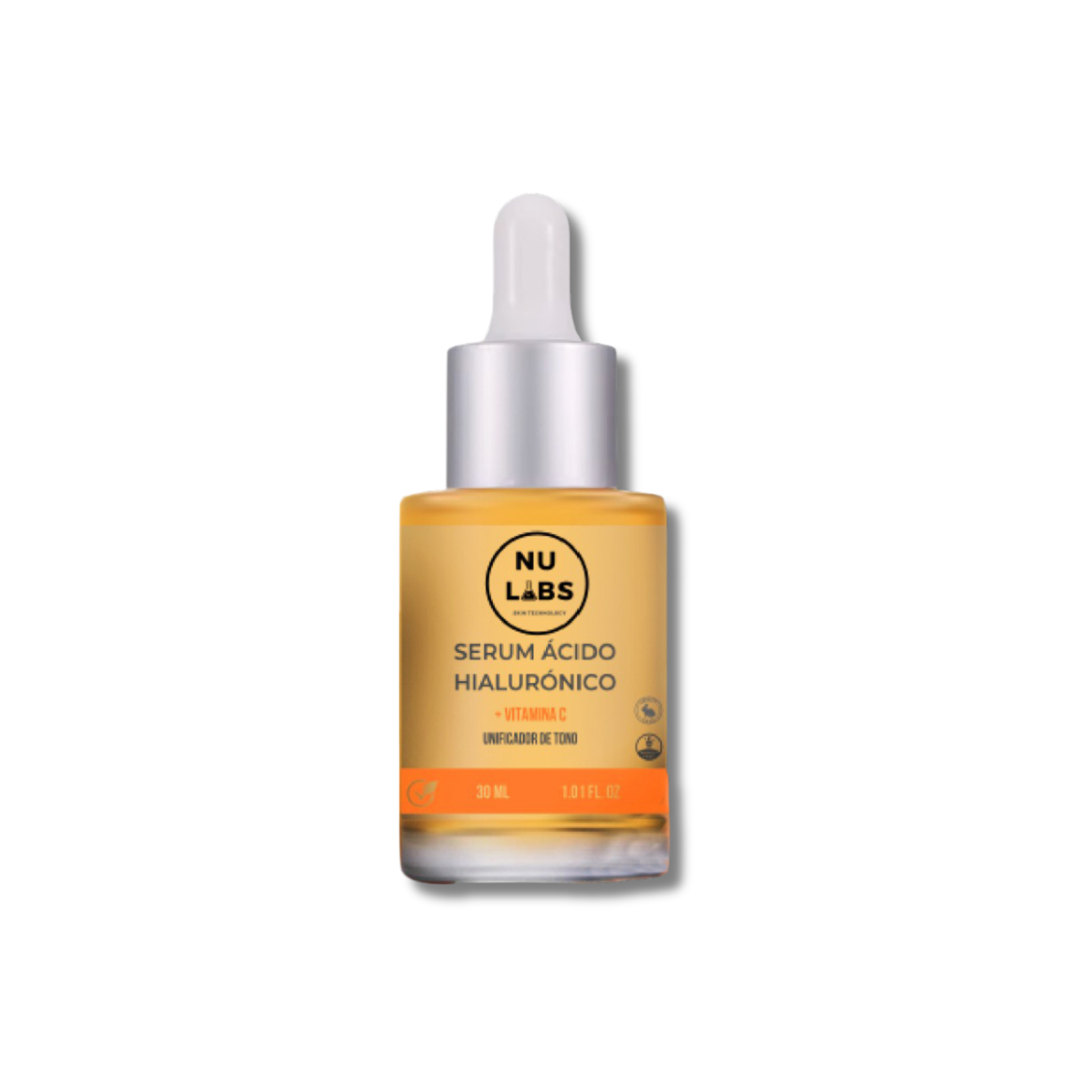 Sérum Facial con Ácido Hialurónico y Vitamina C, Unificador de Tono