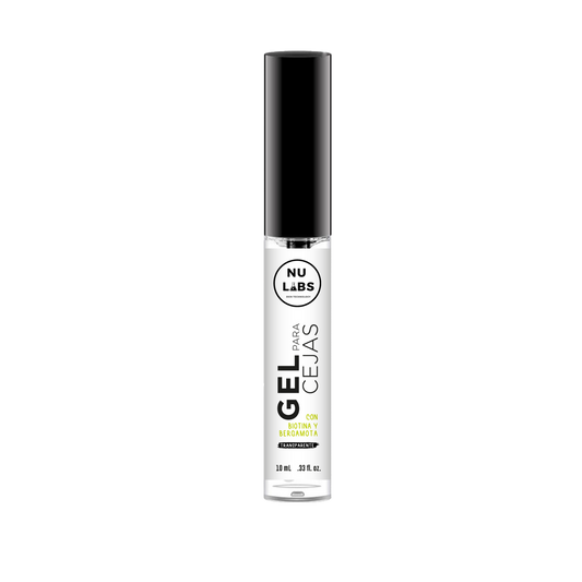 Gel para Cejas Nu Labs - Fijación Ultrafuerte 24H, Resistente al Agua, Con Biotina, Acabado Mate Natural, Cejas Definidas y Voluminosas, Gel Transparente para Cejas, Sin Residuos, Efecto Laminado de cejas 10ml