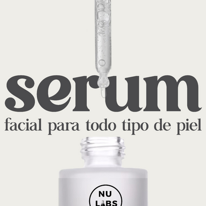 Nu Labs Serum Facial Ácido Hialurónico 30ml – Hidratante Profundo + Factor Humectante + Efecto Glow + Mejora Elasticidad + Piel Suave y Radiante – Todo Tipo de Piel