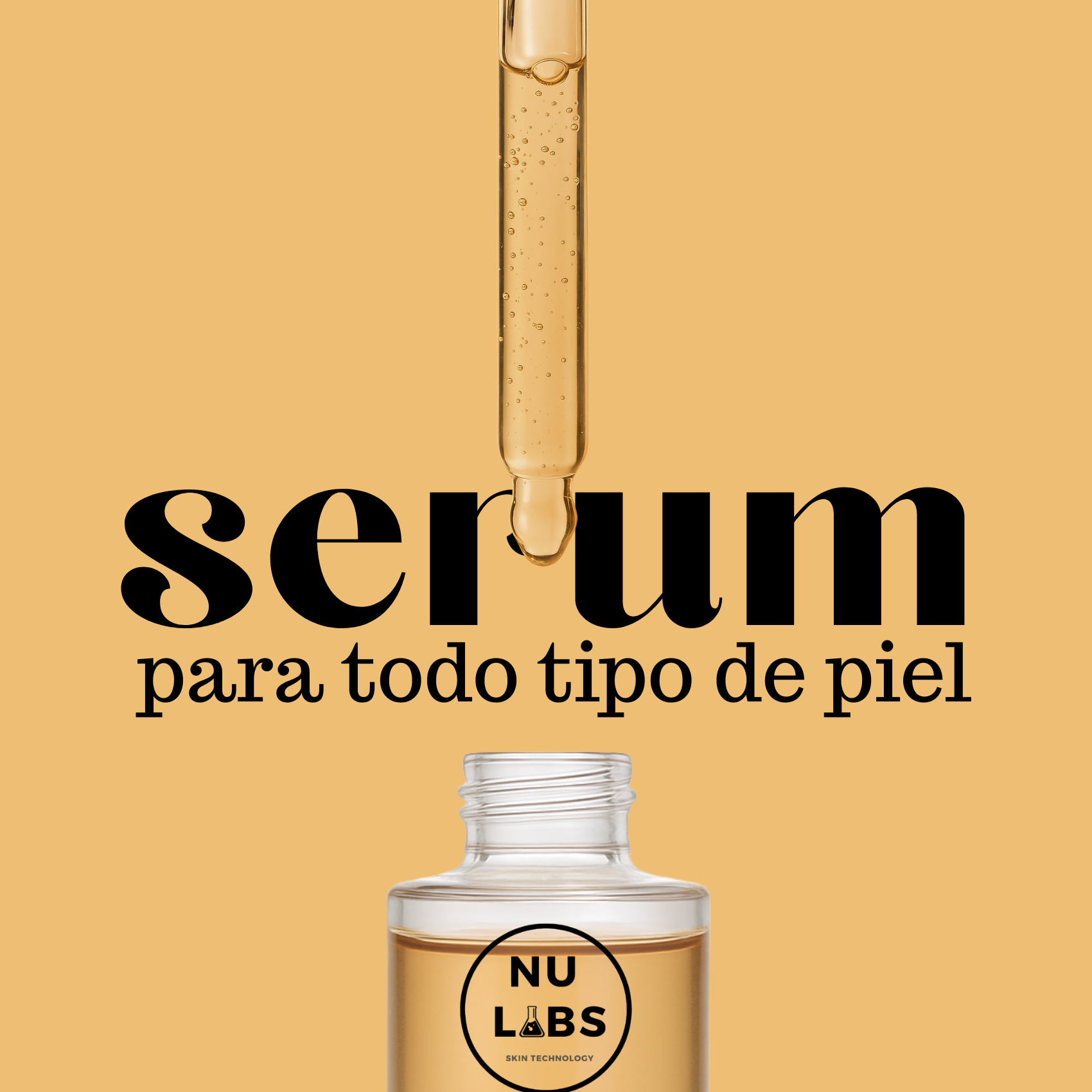 Sérum Facial con Ácido Hialurónico y Vitamina C, Unificador de Tono