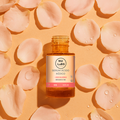 Sérum Ácido Kójico NU LABS – Suero Antimanchas con Ácido Hialurónico – Despigmentante Facial Unificador de Tono – Aclarante para Manchas en Cara – 30 ml