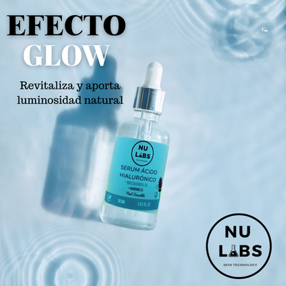 Sérum Facial Niacinamida B3 y Ácido Hialurónico – Hidratante Antiarrugas para Piel Sensible – Suero Facial Antiedad con Aloe Vera y Hamamelis – NU LABS 30 ml