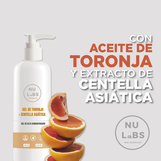 Gel Conductor Reductivo Corporal para Aparatología, Favorece Reducción de Medidas y Combate Celulitis, Tonifica y Alisa la Piel, Mejora Circulación y Define Contornos, 250ml Nu Labs