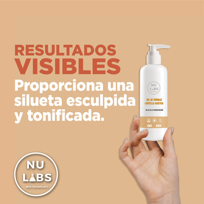 Gel Conductor Reductivo Corporal para Aparatología, Favorece Reducción de Medidas y Combate Celulitis, Tonifica y Alisa la Piel, Mejora Circulación y Define Contornos, 250ml Nu Labs