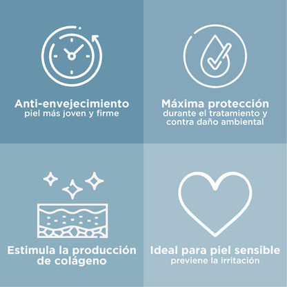 Gel conductor facial con colágeno para aparatología corporal ideal para dispositivo de rejuvenecimiento facial lifting con microcorriente cavitacion y radiofrecuencia Nu Labs 1 litro