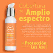 Protector Solar Facial FPS 50+ Textura Ligera y No Grasosa
