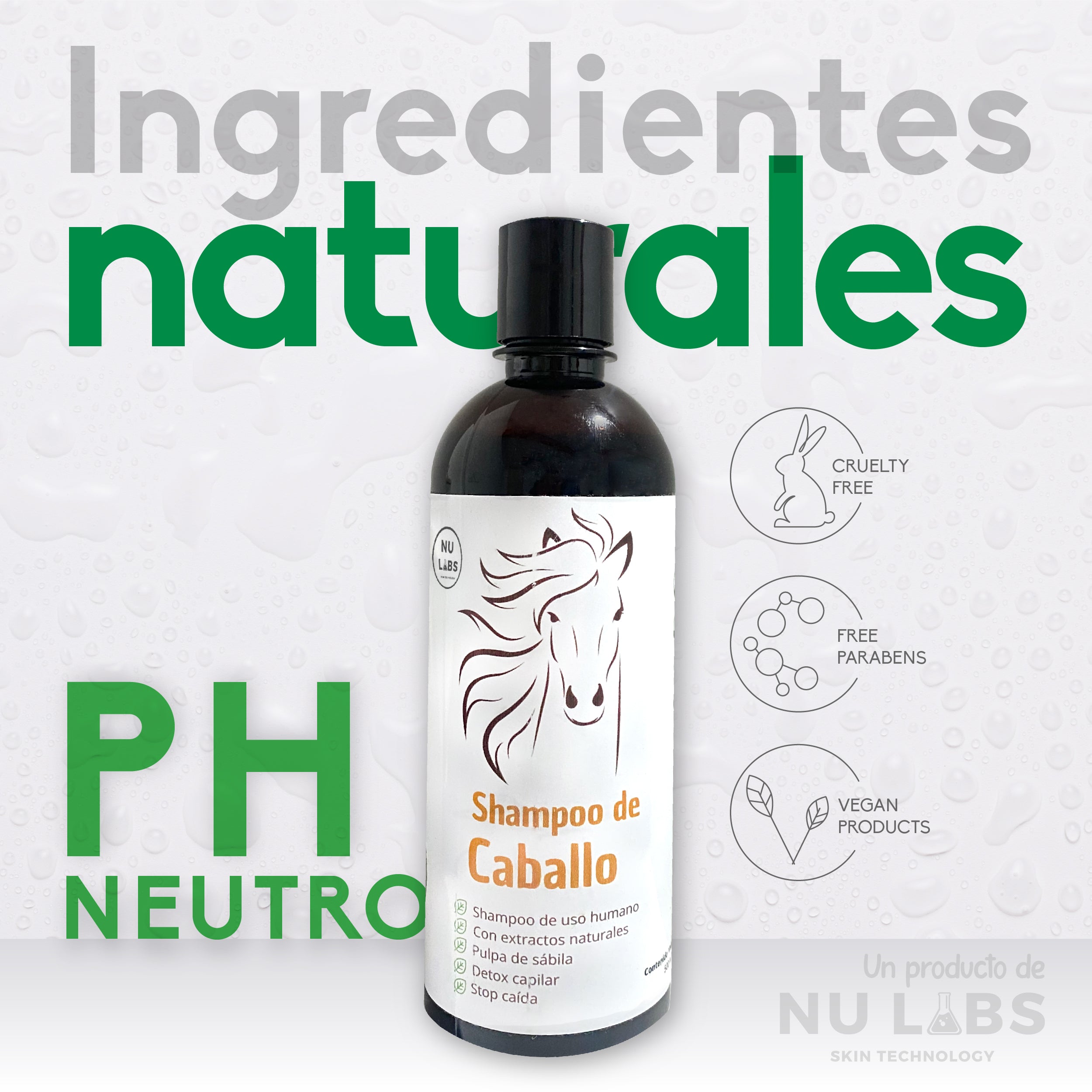 Kit Dúo Shampoo de Caballo 500ml | Tratamiento Detox Anticaída
