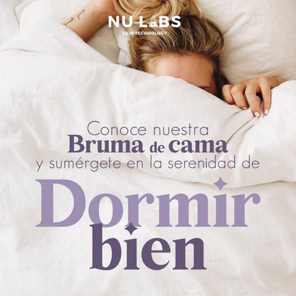 Bruma de Cama con Aceite Esencial de Lavanda | Spray Relajante para Dormir Mejor | Aromatizante Natural para Almohadas y Habitaciones | Sueño Profundo y Reducción de Estrés | Frescura y Serenidad con Lavanda Pura | Nu Labs 120 ml
