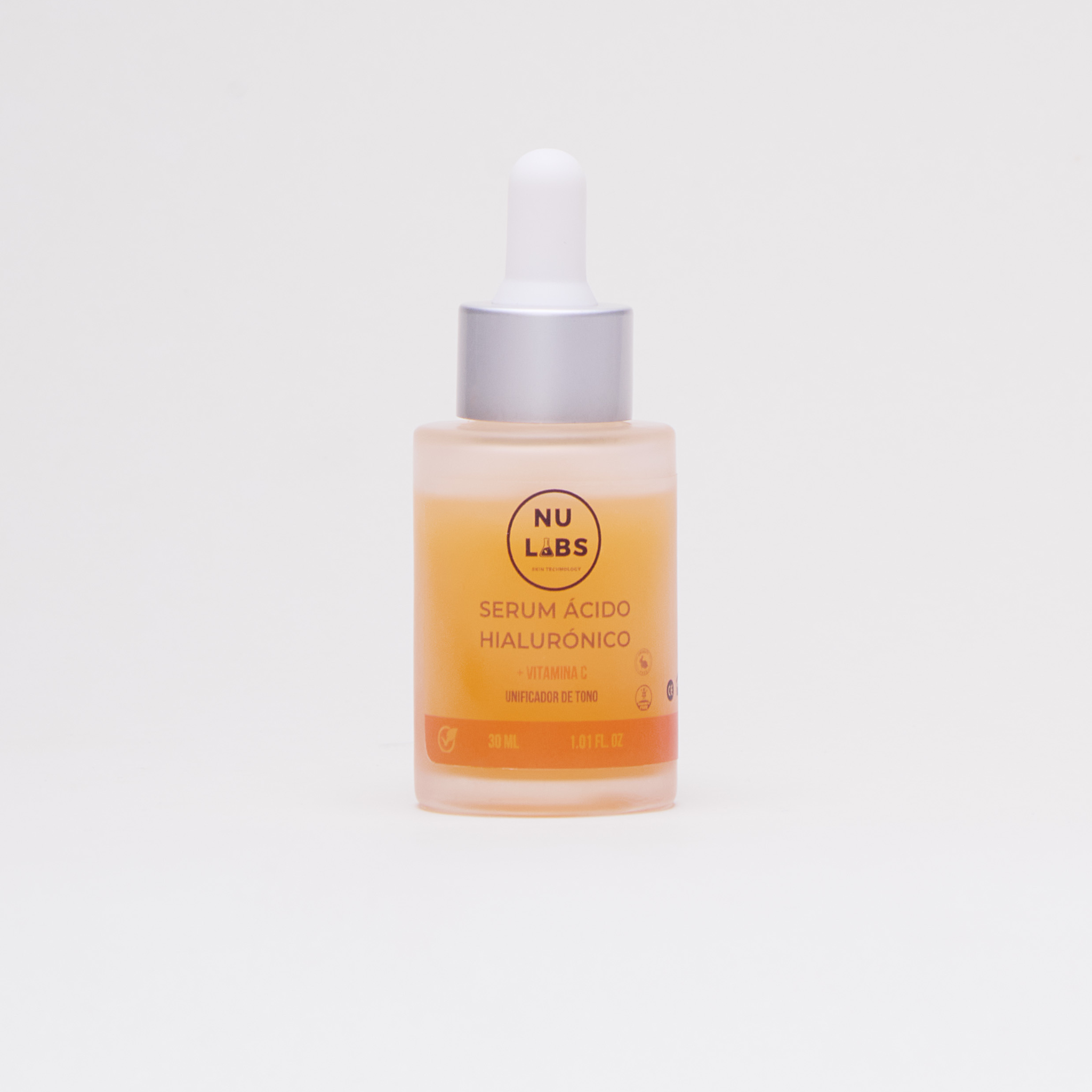 Sérum Facial con Ácido Hialurónico y Vitamina C, Unificador de Tono